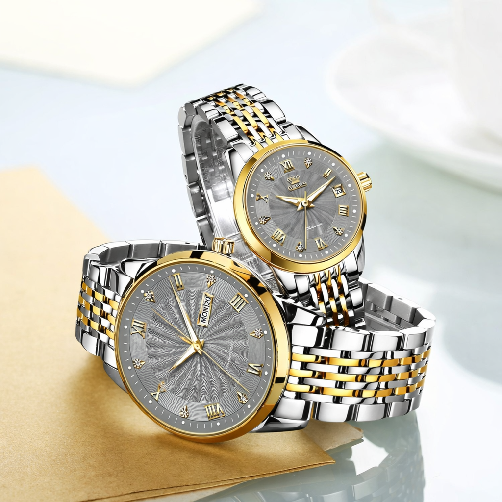 Couples Wristwatch OLEVS Luxury Automatic Self Wind Mechanical Movement Waterproof Watches