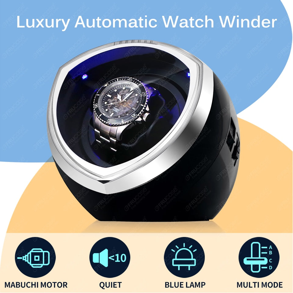 FRUCASE Single Watch Winder for Automatic Watches with 5 Modes Multi-Function Rotation