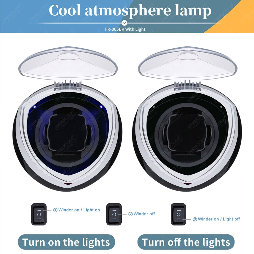 FRUCASE Single Watch Winder for Automatic Watches with 5 Modes Multi-Function Rotation