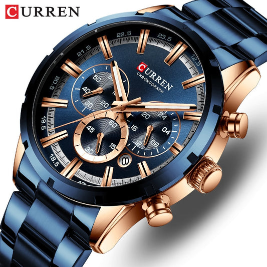 CURREN Chronograph Quartz Sports Watch