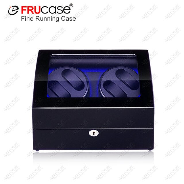 Watch Winder Case FRUCASE Light Up Box for Automatic Watches Wooden Watch Box Watches Storage Collector