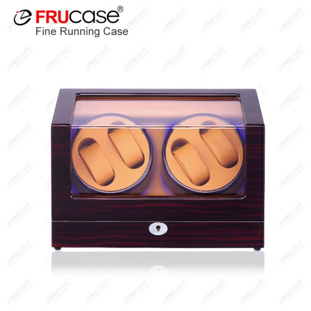 Watch Winder Case FRUCASE Light Up Box for Automatic Watches Wooden Watch Box Watches Storage Collector