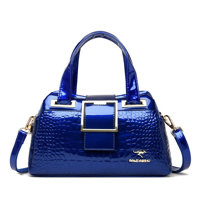 Luxury Crocodile Pattern Designer Handbag for Women